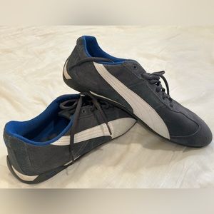 Puma - Men’s Speeder Sneaker - Size US 10 - White / Black / Steel Grey